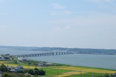 津賀城址公園から北浦大橋