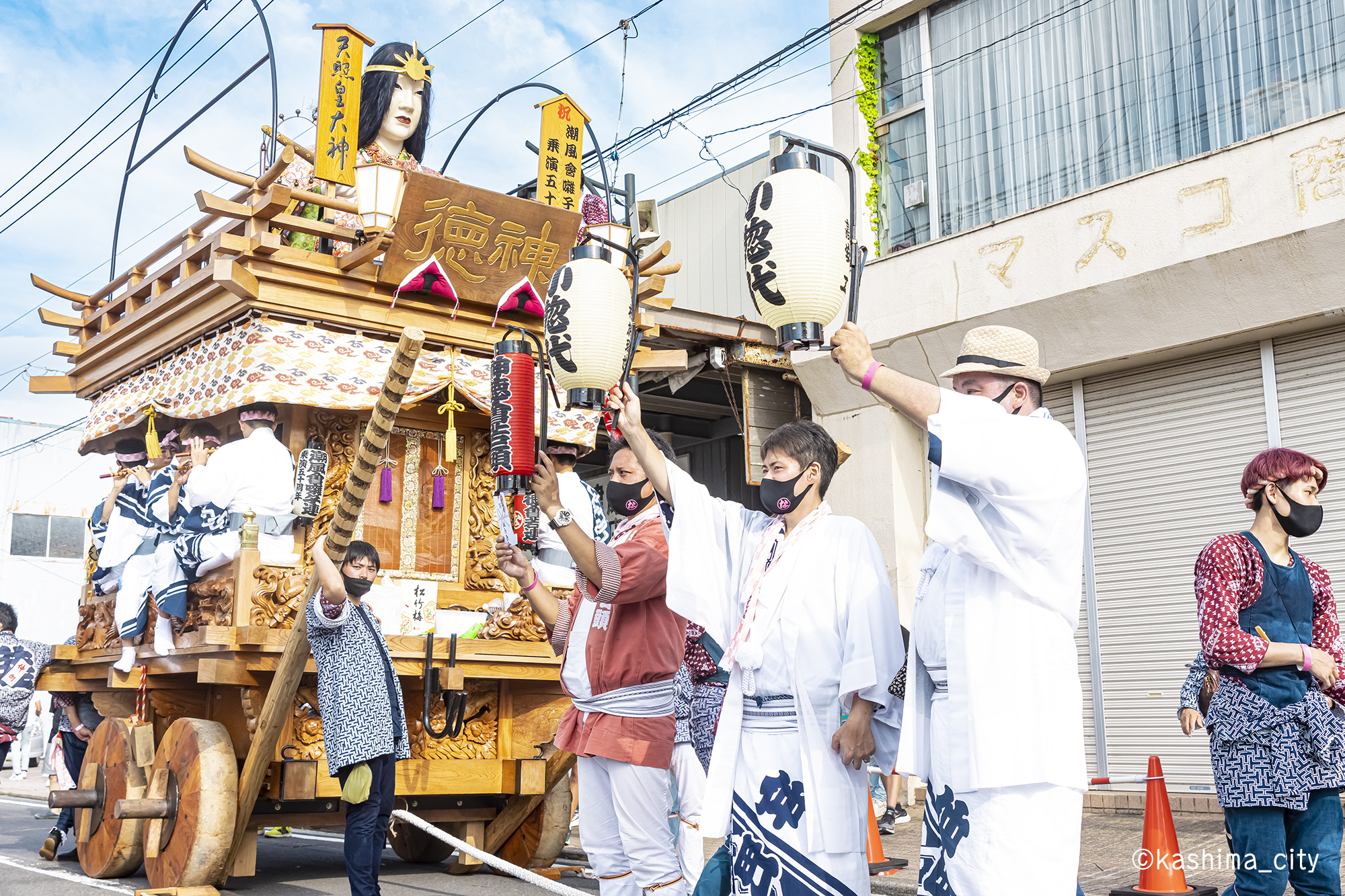 仲町地区山車曳き廻し③