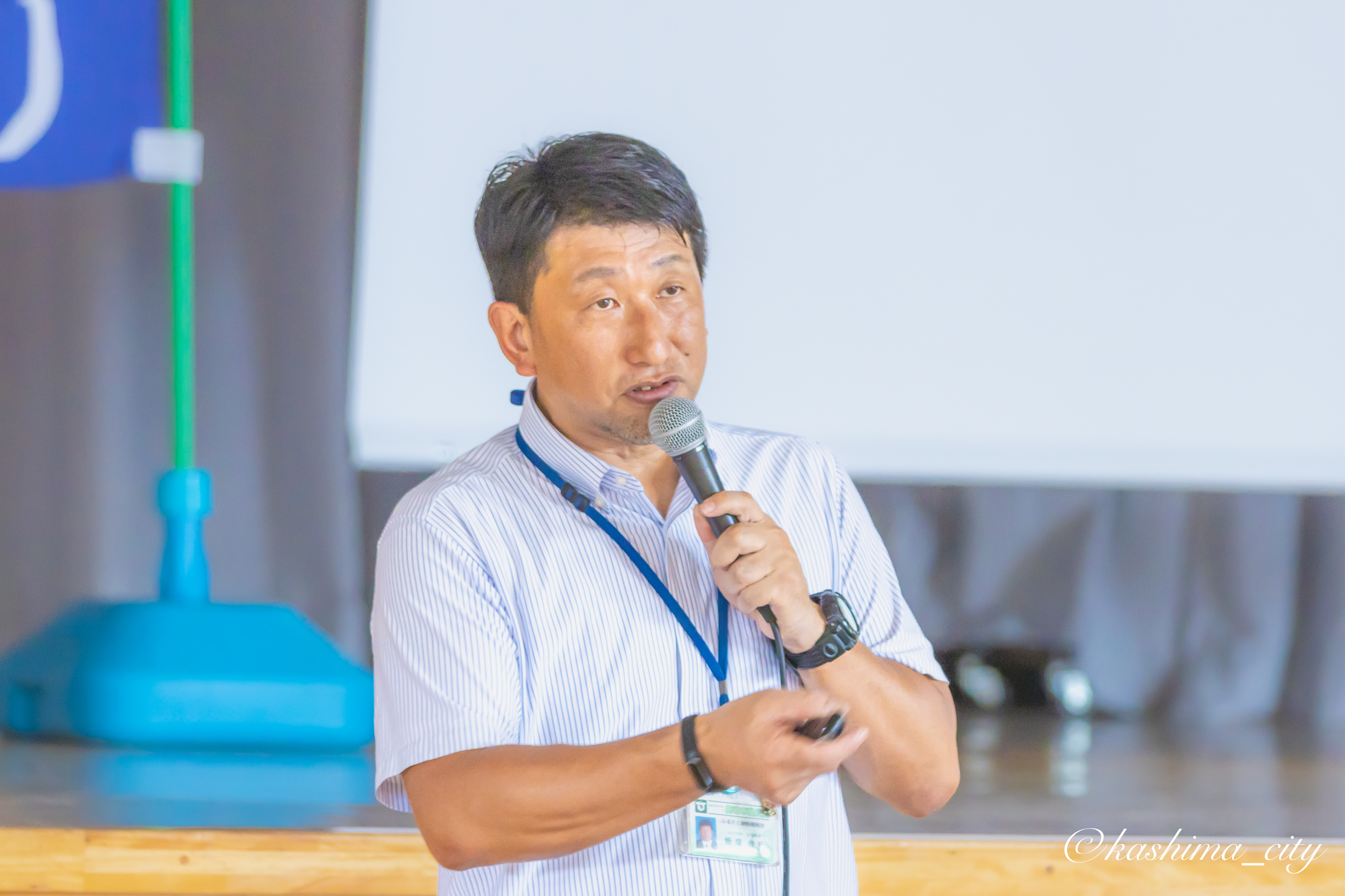 講義をする市職員②