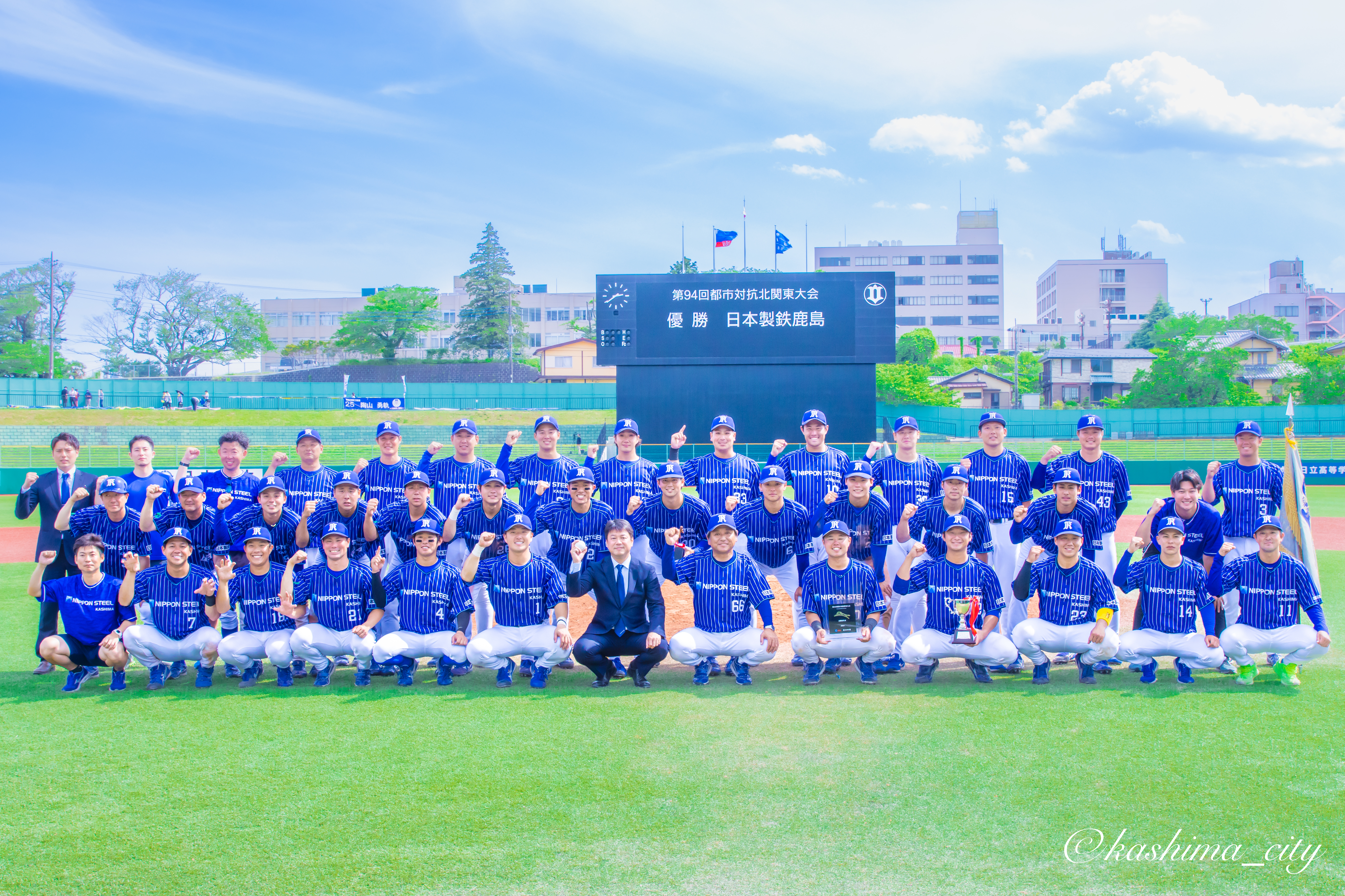 優勝時の集合写真
