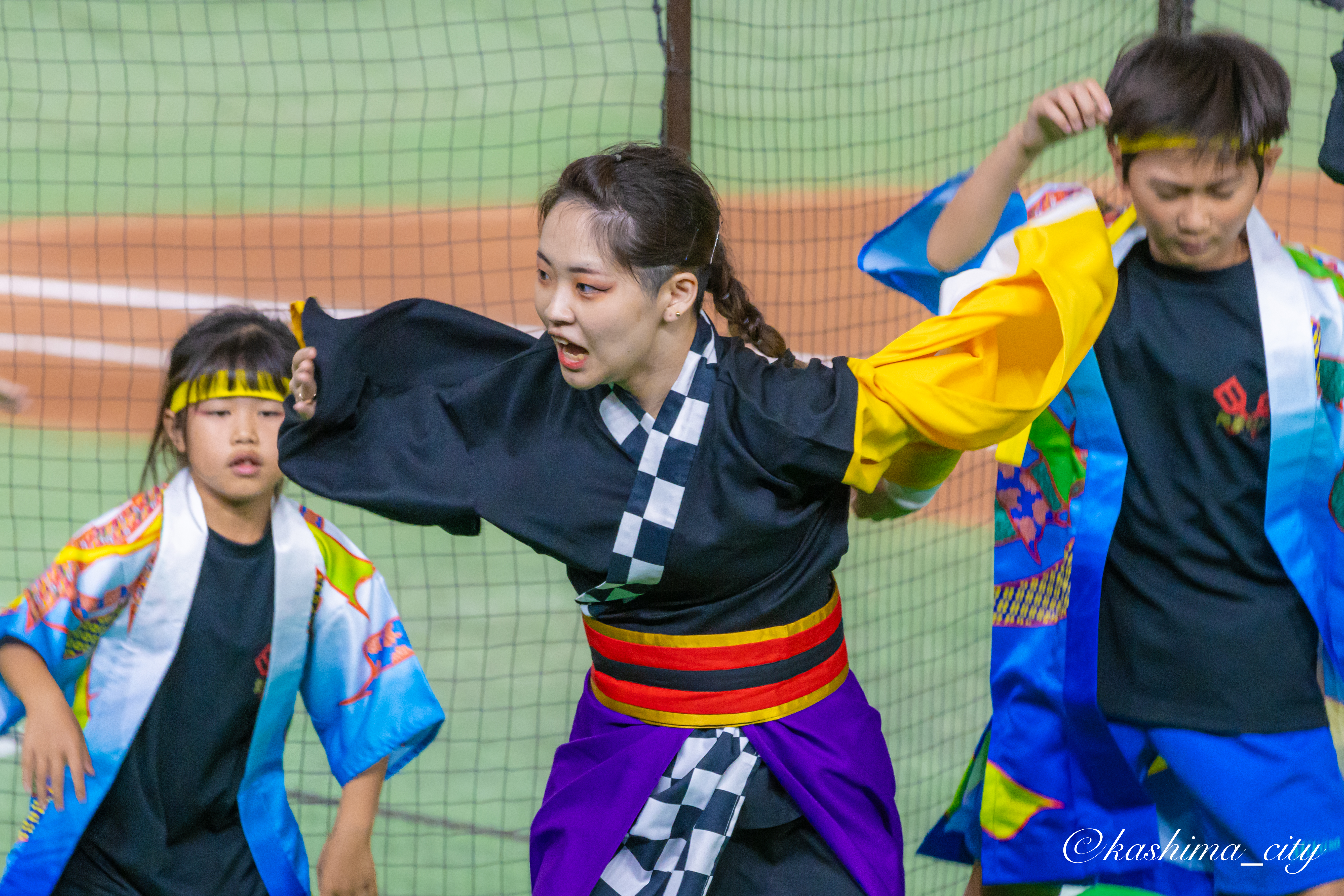 ソーラン節を披露する人