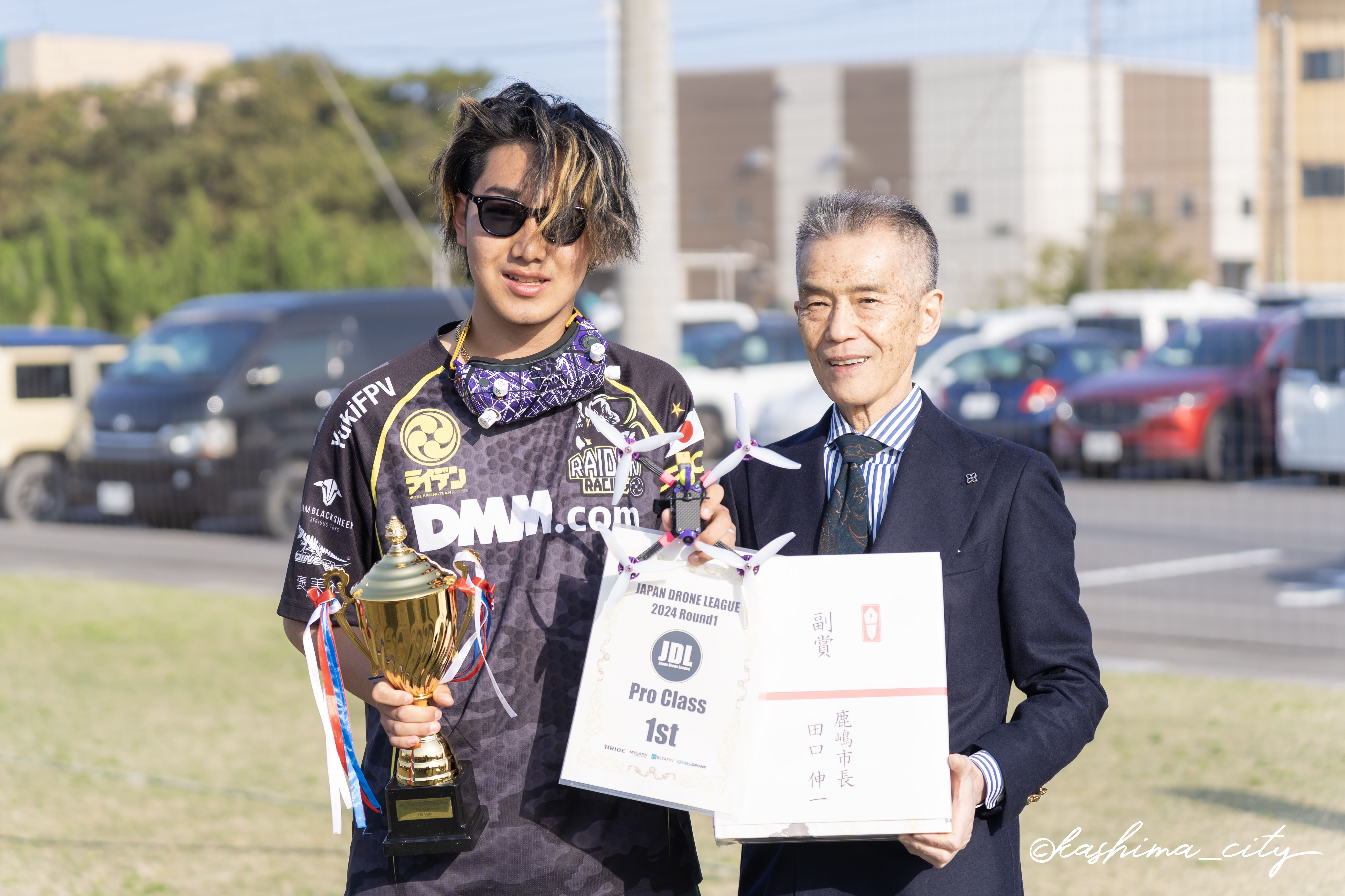 橋本勇希選手と副市長