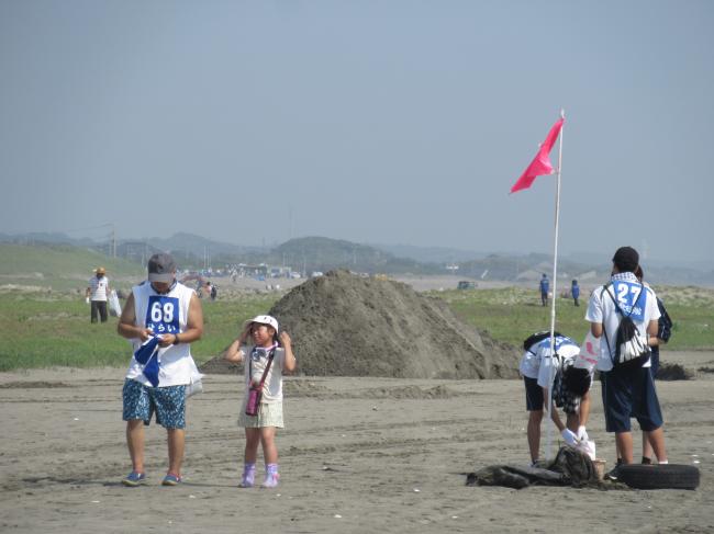 海岸清掃の様子