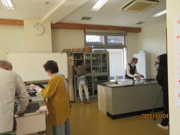 清掃の様子