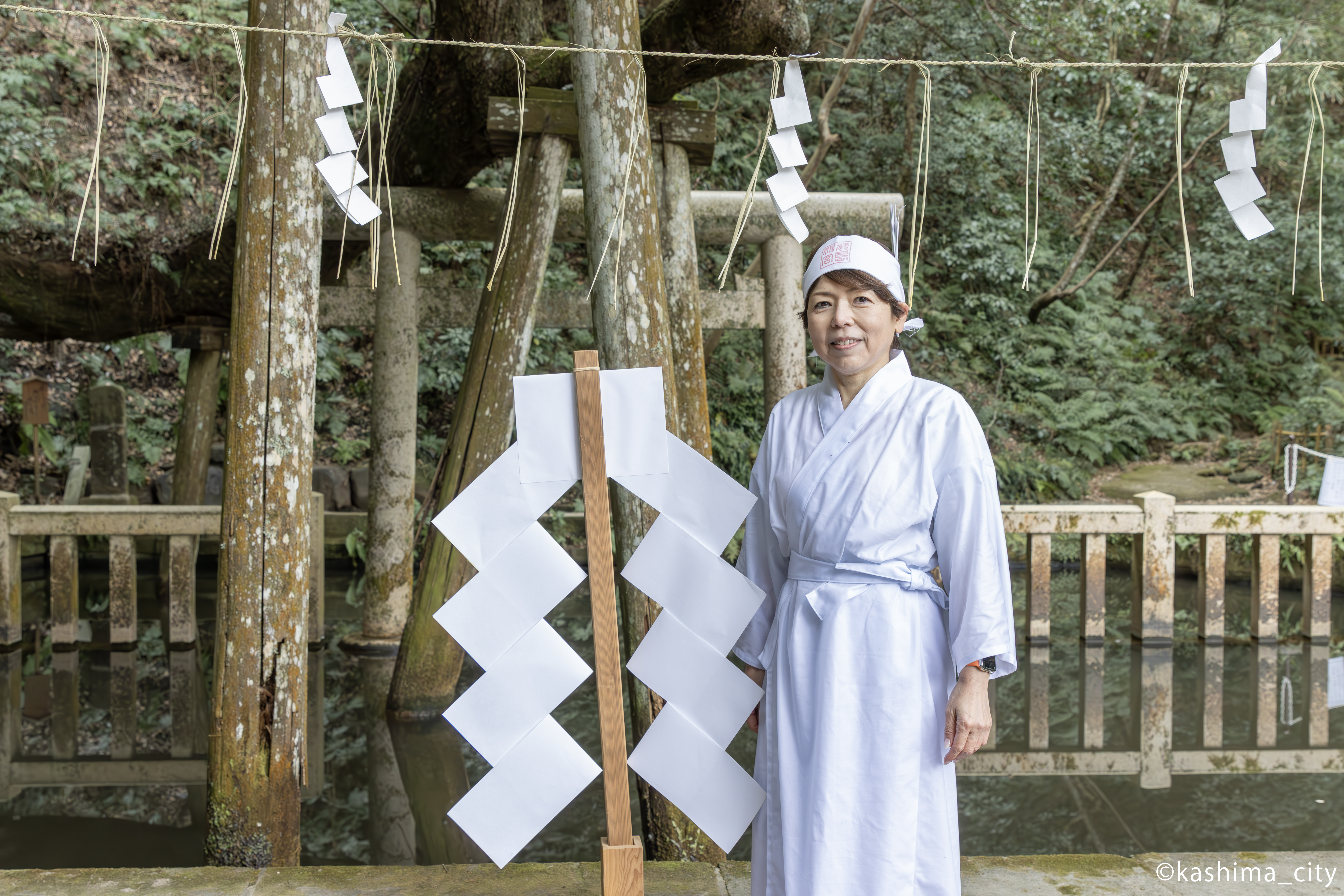 参加した女性の記念写真