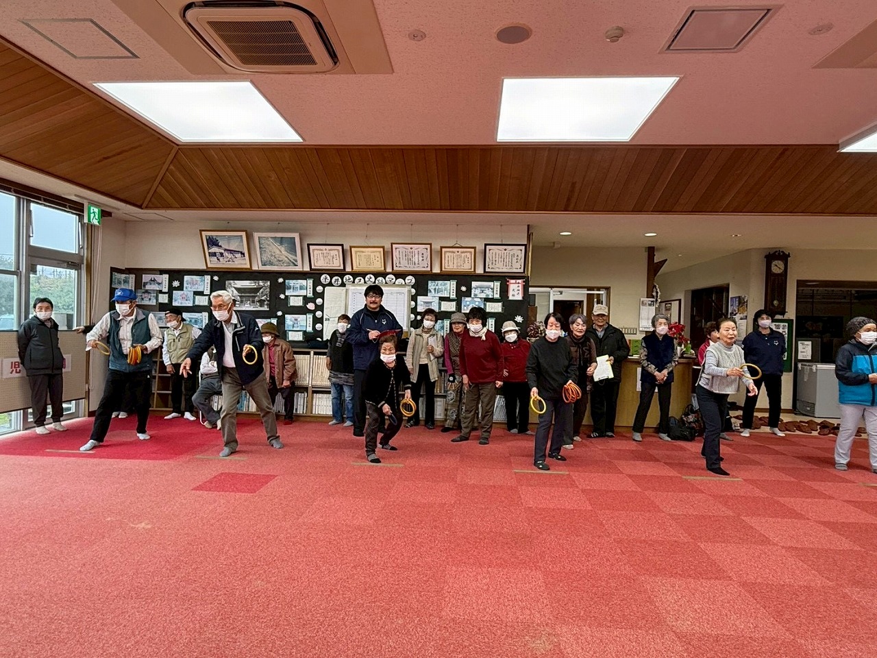 輪投げ大会の様子