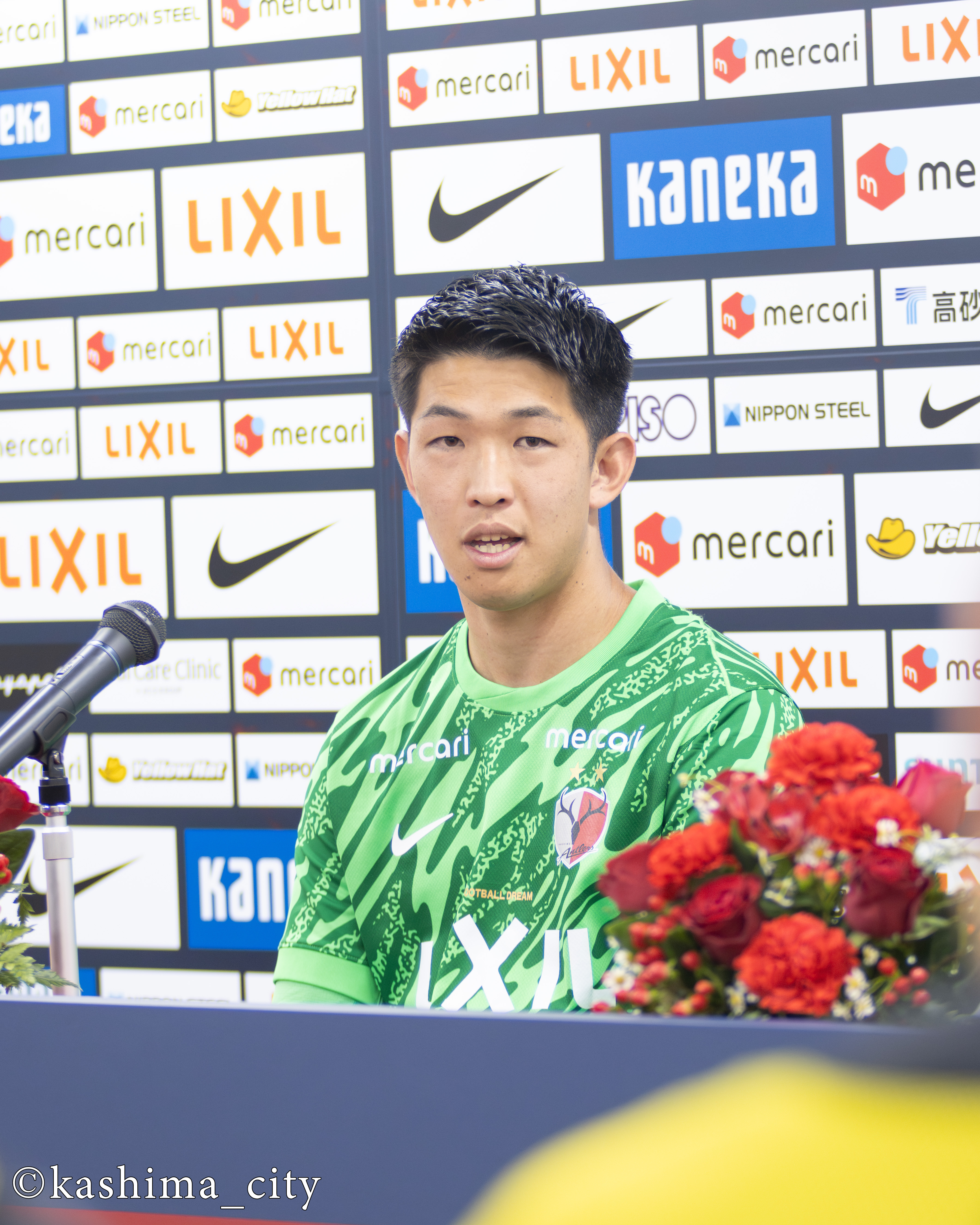 記者会見時の早川選手⑥