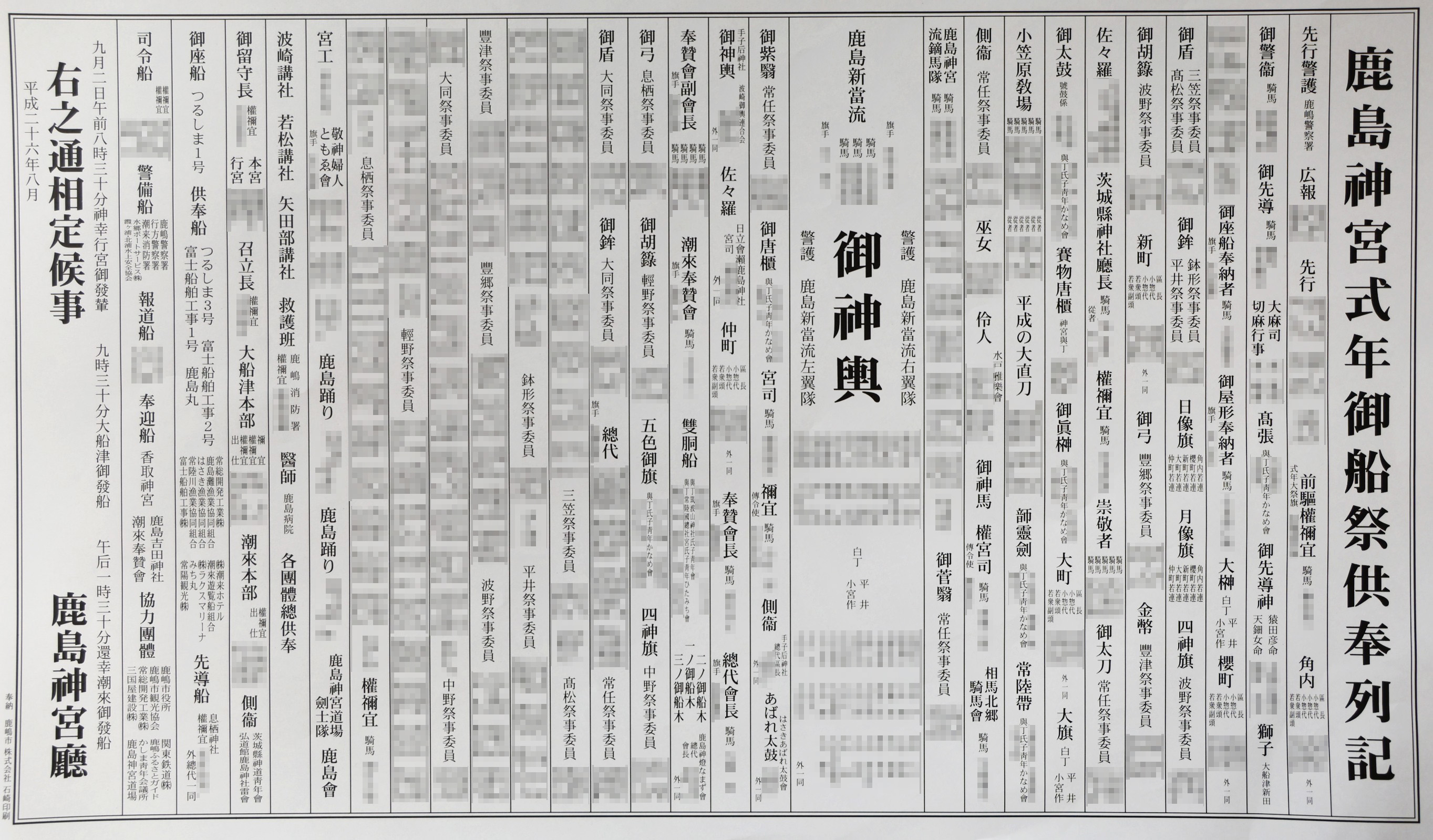 供奉行列（平成26年）