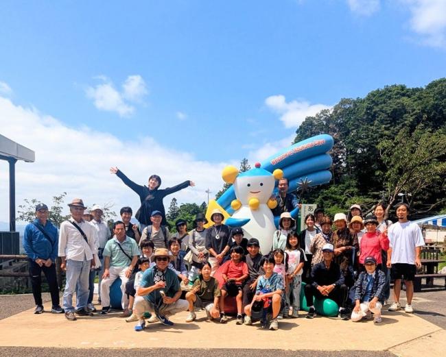田村市のキャラクター,オリオンちゃんと集合写真