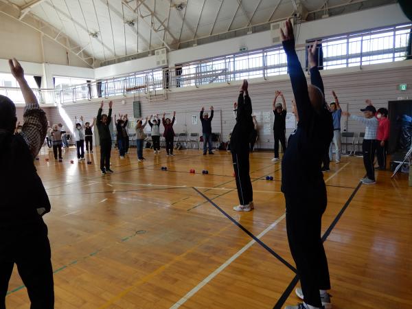準備運動の様子