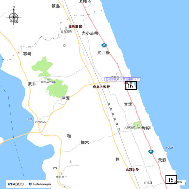 大野地区地図