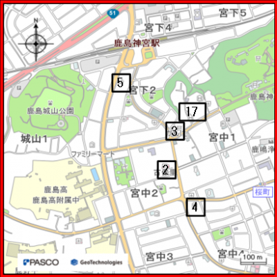 鹿島神宮周辺地図