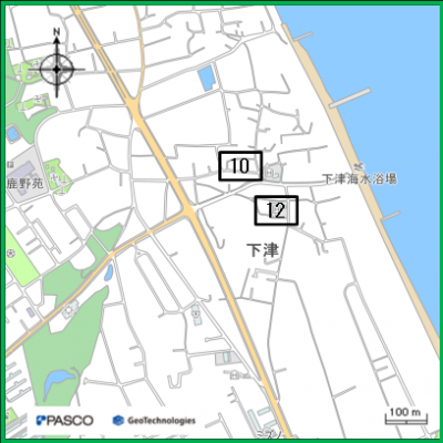下津地区周辺地図